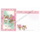 Ano 2012. Conjunto de Papel de Carta Airou x My Melody Sanrio