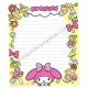 Ano 2013. Kit 2 Conjuntos de Papel de Carta My Melody Trio Sanrio