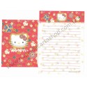 Ano 2001. Conjunto de Papel de Carta Hello Kitty Regional Japão VM Sanrio