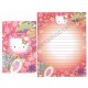 Ano 2000. Conjunto de Papel de Carta Hello Kitty Regional CVM Sanrio