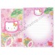 Ano 2000. Conjunto de Papel de Carta Hello Kitty Regional CRS Sanrio