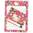 Ano 1998. Conjunto de Papel de Carta Hello Kitty Regional CVM Sanrio