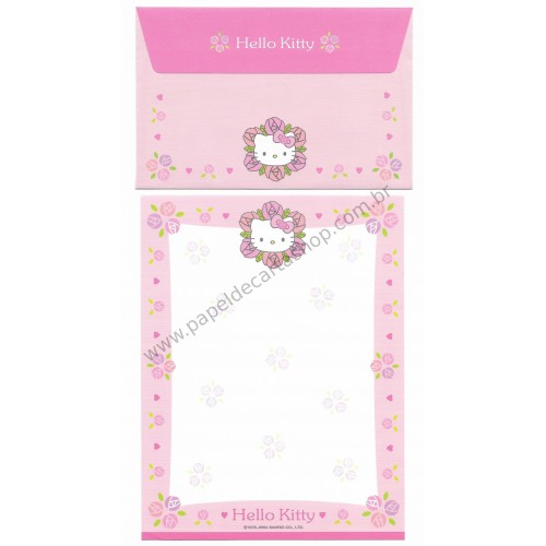 Ano 2004. Conjunto de Papel de Carta Hello Kitty Best Collections 01 Sanrio