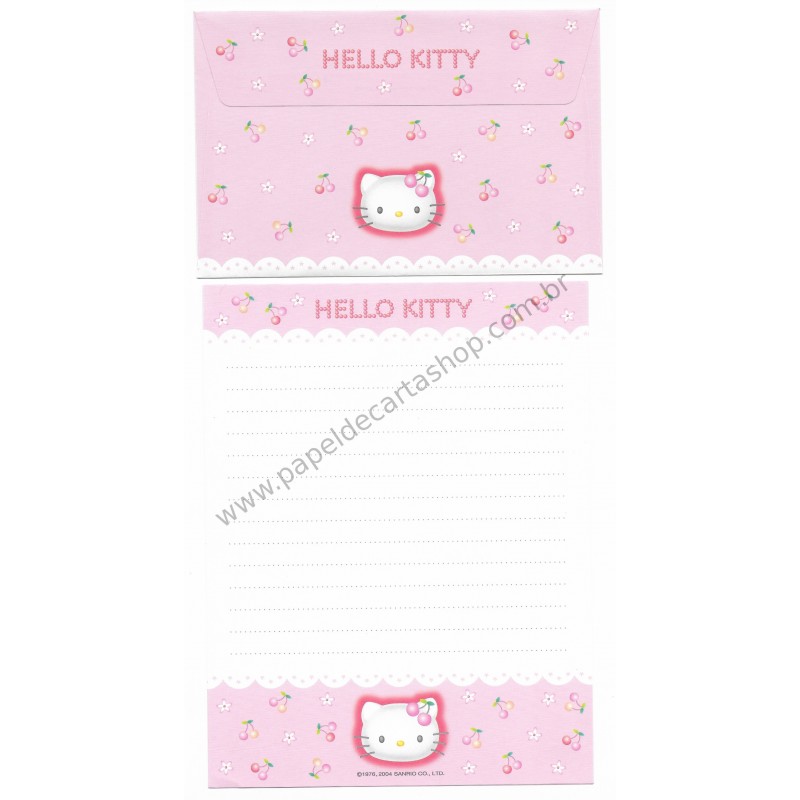 Ano 2004. Conjunto de Papel de Carta Hello Kitty Best Collection 03 Sanrio