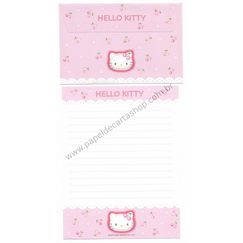 Ano 2004. Conjunto de Papel de Carta Hello Kitty Best Collections 03 Sanrio