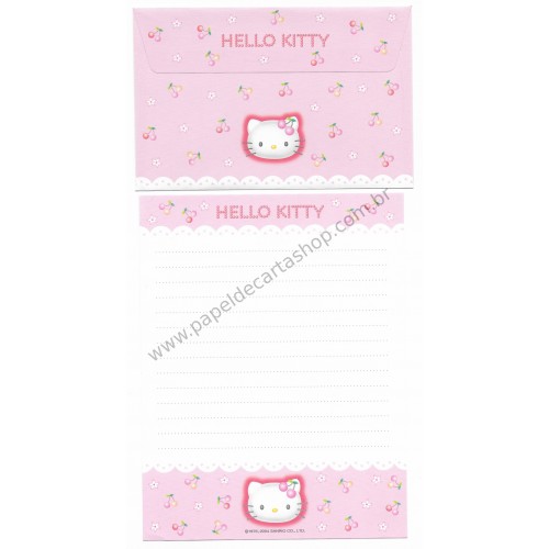 Ano 2004. Conjunto de Papel de Carta Hello Kitty Best Collections 03 Sanrio