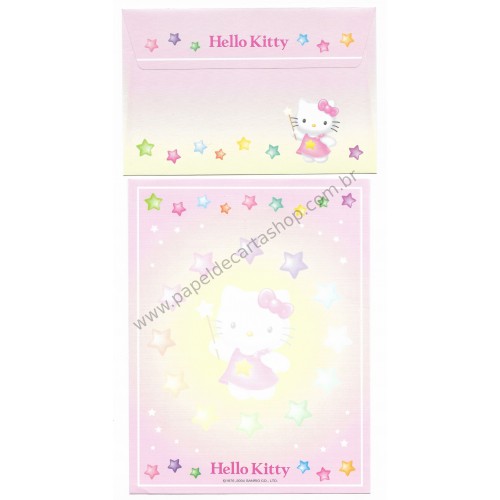 Ano 2004. Conjunto de Papel de Carta Hello Kitty Best Collections 04 Sanrio