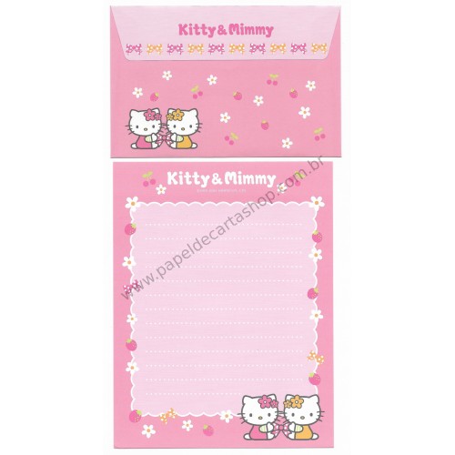 Ano 2004. Conjunto de Papel de Carta Hello Kitty Best Collection 11 Sanrio