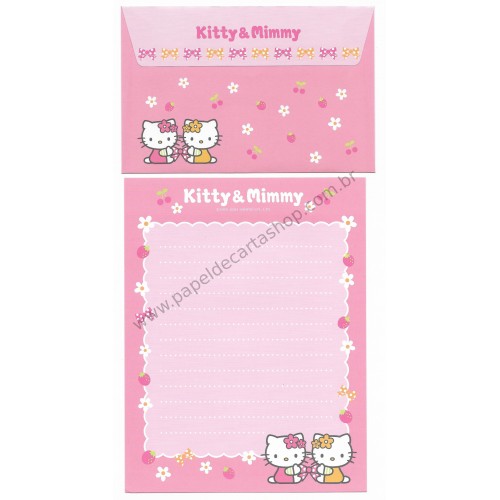 Ano 2004. Conjunto de Papel de Carta Hello Kitty Best Collections 11 Sanrio