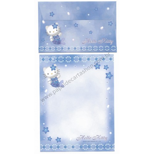 Ano 2004. Conjunto de Papel de Carta Hello Kitty Best Collections 14 Sanrio