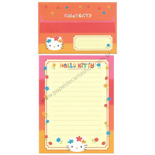 Ano 2004. Conjunto de Papel de Carta Hello Kitty Best Collections 15 Sanrio