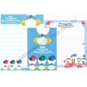 Conjunto de Papel de Carta Importado Disney Donald Duck Dupla (AZ)