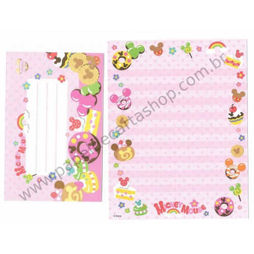 Conjunto de Papel de Carta Disney Mickey Mouse