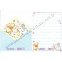 Conjunto de Papel de Carta Importado Disney Winnie the Pooh (AZ)