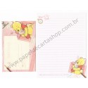 Conjunto de Papel de Carta Importado Disney Winnie the Pooh (RS)