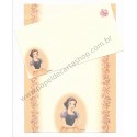 Conjunto de Papel de Carta Antigo Vintage Disney Snow White