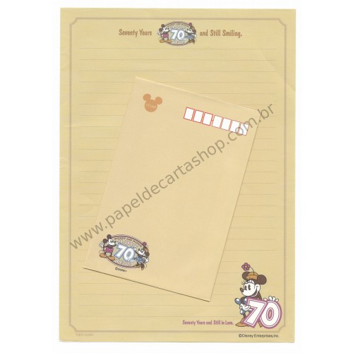 Conjunto de Papel de Carta VINTAGE Disney - 70th Anniversary