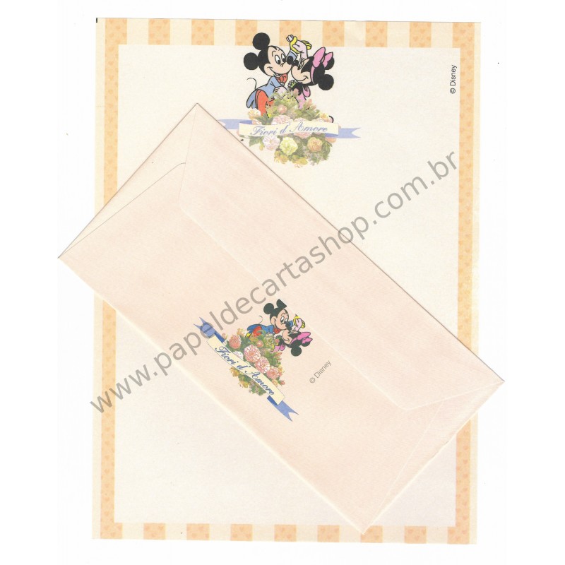 Conjunto de Papel de Carta VINTAGE Disney - Fiori d'Amore 3