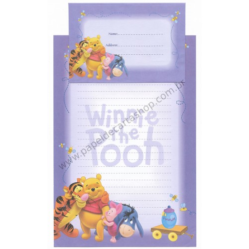 Conjunto de Papel de Carta Antigo VINTAGE Disney - POOH (LL)