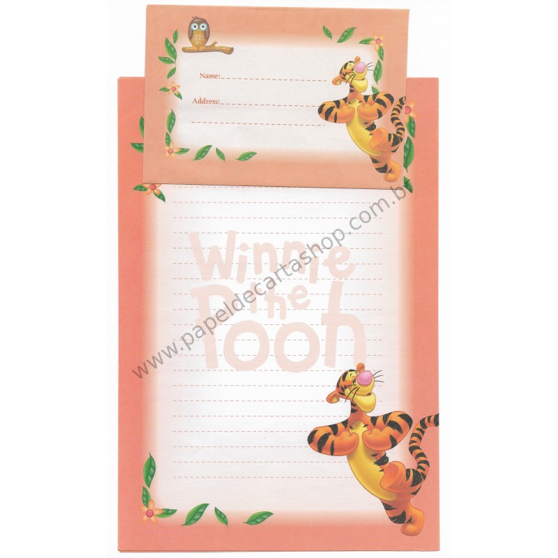 Conjunto de Papel de Carta Antigo VINTAGE Disney - POOH (LJ)