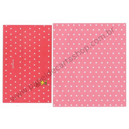 Conjunto de Papel de Carta Snoopy Typing Letters CVM Peanuts Hmk