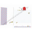 Conjunto de Papel de Carta Snoopy U.S. Mailbox - Peanuts Hallmark