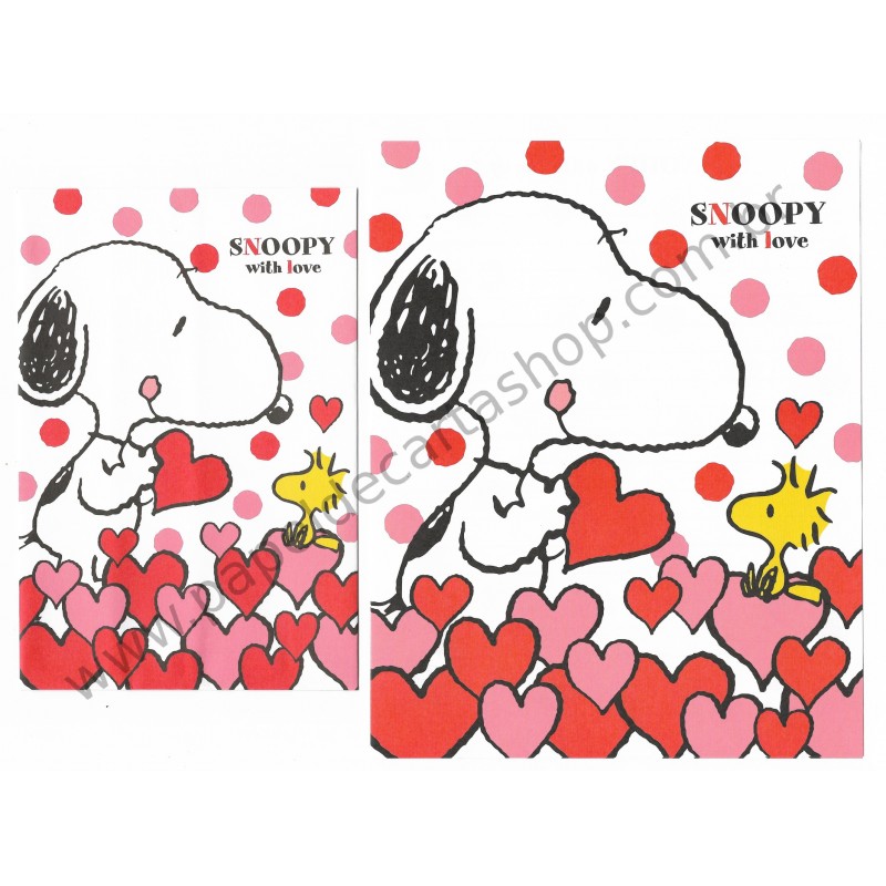 Conjunto de Papel de Carta Snoopy with Love - Peanuts