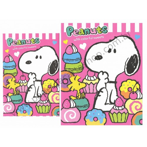 Conjunto de Papel de Carta Snoopy with Colorful Sweets - Peanuts