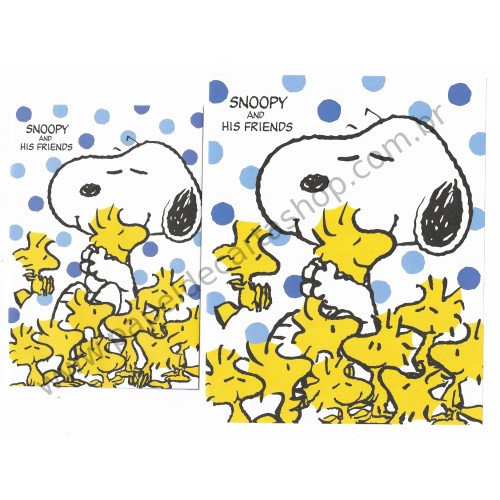 Conjunto de Papel de Carta Snoopy and His Friends BAZ - Peanuts