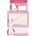 Conjunto de Papel de Carta Original Antigo Snoopy XVM Peanuts Japan