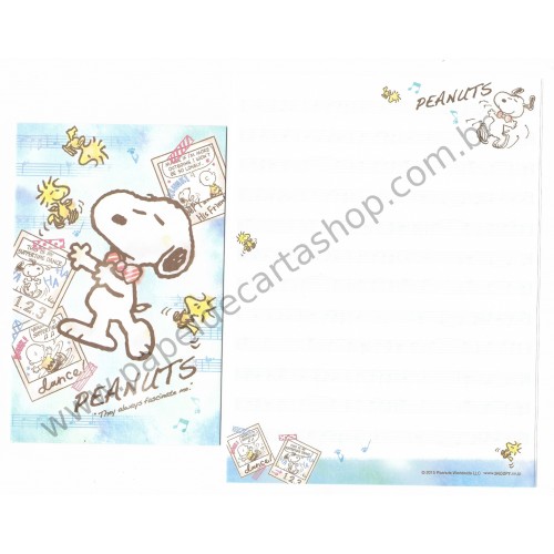 Kit 2 Conjuntos de Papéis de Carta Snoopy and Charlie Brown - Peanuts