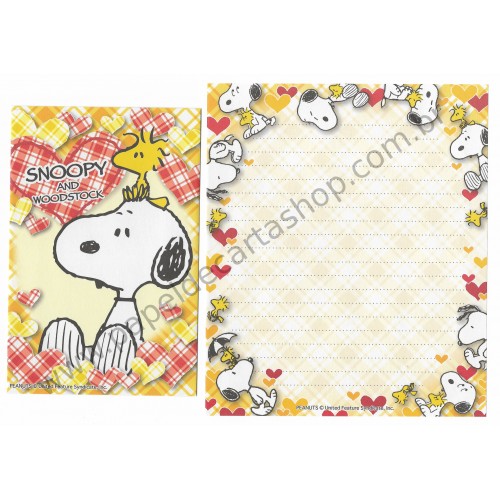 Kit 4 Conjuntos de Papéis de Carta Snoopy Peanuts