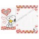 Kit 4 Conjuntos de Papéis de Carta Snoopy Peanuts