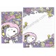 Kit 4 Conjuntos de Papéis de Carta Snoopy Co Jp Astronaut Peanuts