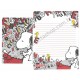 Kit 4 Conjuntos de Papéis de Carta Snoopy Co Jp Typing Letters Peanuts