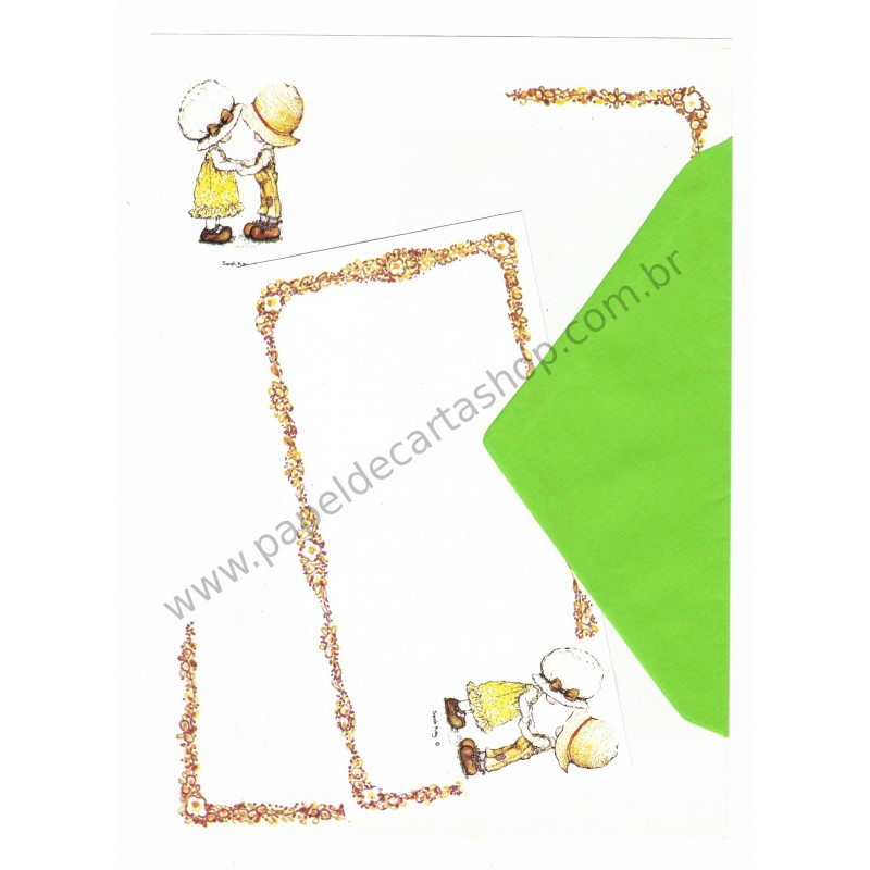 Conjunto de Papel de Carta Importado Sarah Kay 02