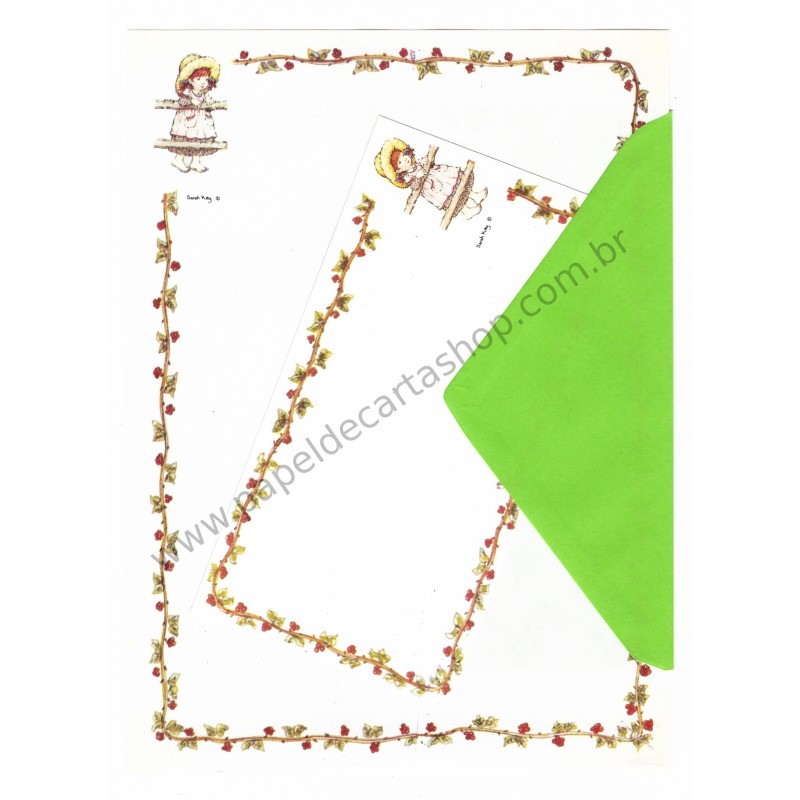 Conjunto de Papel de Carta Importado Sarah Kay 03