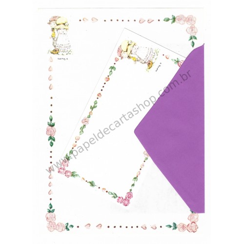 Conjunto de Papel de Carta Importado Sarah Kay 04