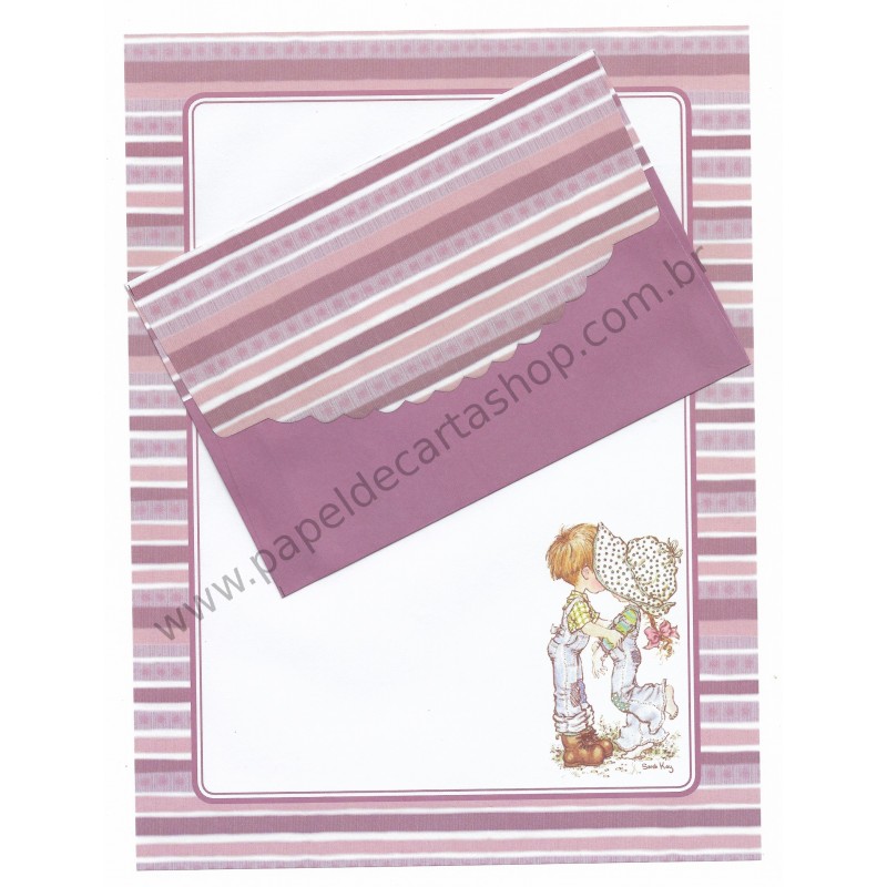 Conjunto de Papel de Carta Importado Sarah Kay 07