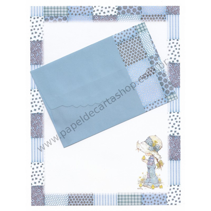 Conjunto de Papel de Carta Importado Sarah Kay 08