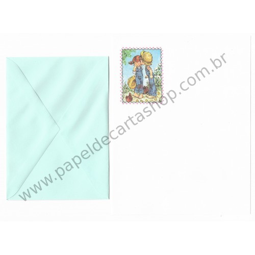 Conjunto de Papel de Carta Antigo Sarah Kay 12