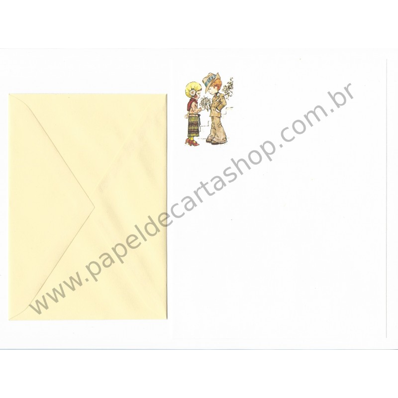 Conjunto de Papel de Carta Antigo Sarah Kay 11