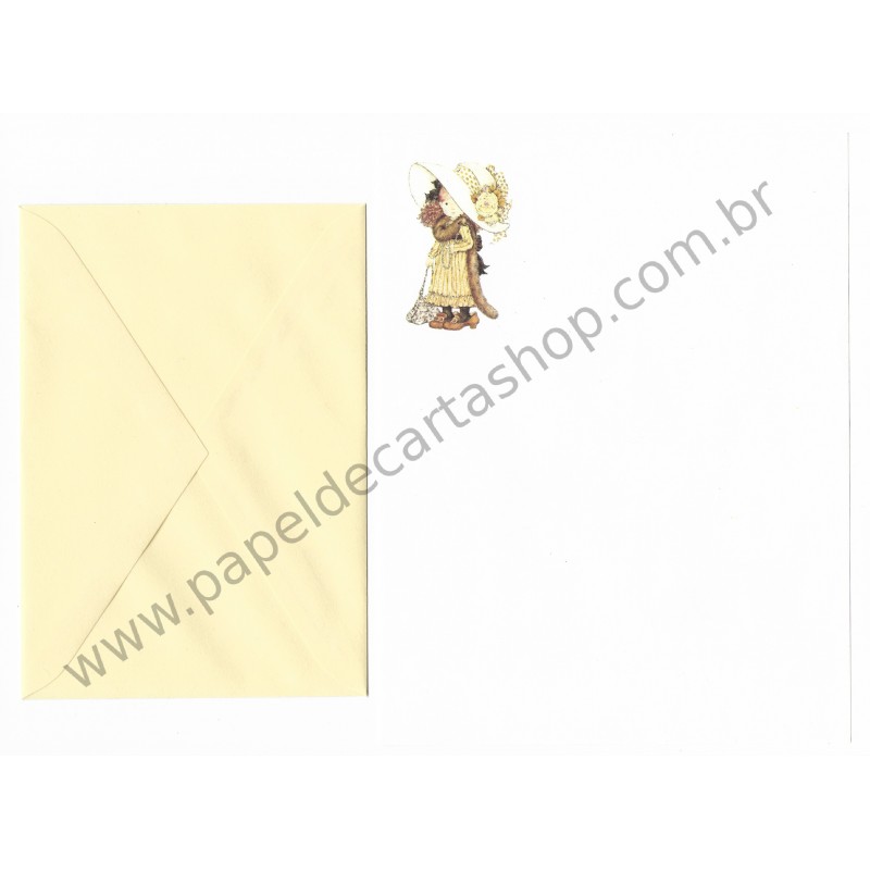 Conjunto de Papel de Carta Antigo Sarah Kay 09