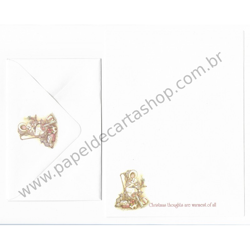 Conjunto de Papel de Carta Antigo Importado Holly Hobbie M03