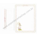 Conjunto de Papel de Carta Antigo Importado Holly Hobbie M27