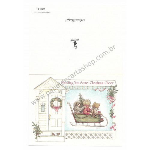 Conjunto de Papel de Carta & Notecard Antigo Holly Hobbie M28