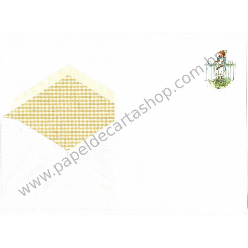 Conjunto de Papel de Carta Antigo Importado Holly Hobbie M29