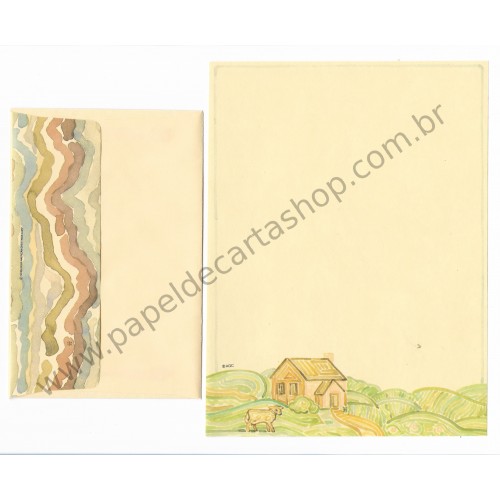 Conjunto de Papel de Carta Antigo Importado Holly Hobbie M06