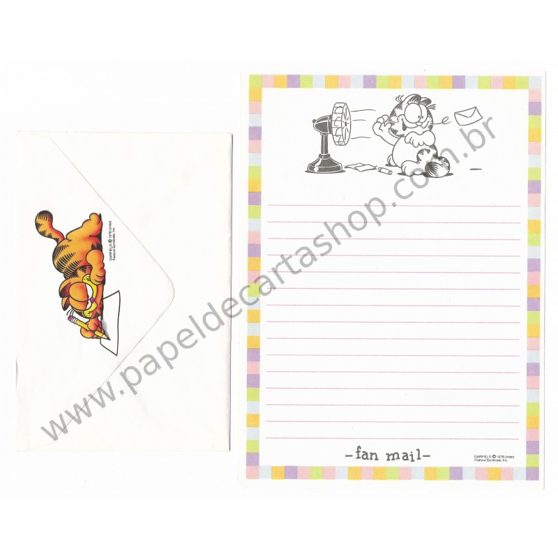 Conjunto de Papel de Carta Garfield Fan Mail - Paws