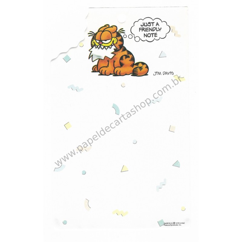 Papel de Carta Avulso Garfield Bite 2 - Paws